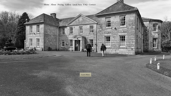 Screenshot of the Penrice House (St Austell) Limited website