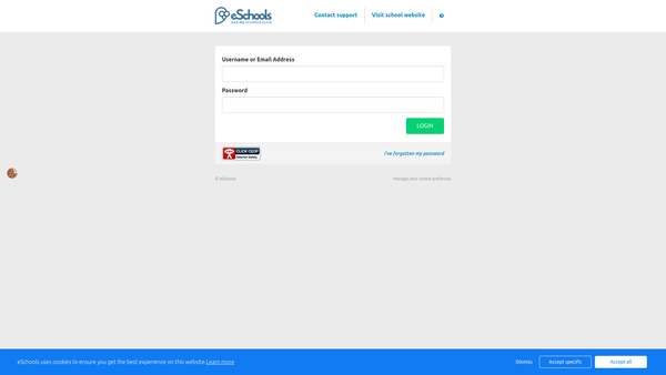 Screenshot of the Lewknor School Educational Fund website