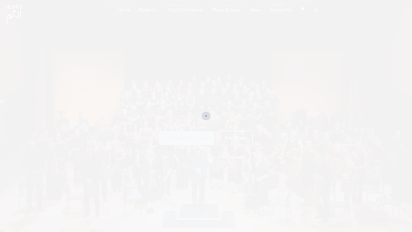 Screenshot of the Huntingdonshire Philharmonic website