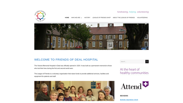 Screenshot of the Friends Of The Hospital Association - Deal website
