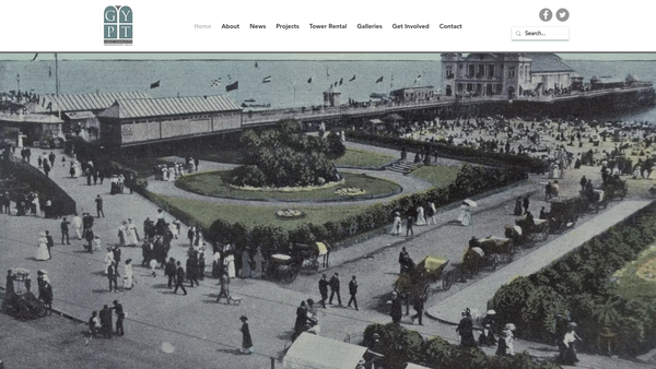 Screenshot of the Great Yarmouth Preservation Trust website