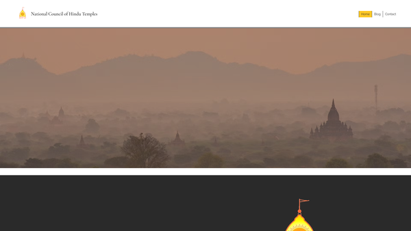Screenshot of the National Council Of Hindu Temples (UK) website
