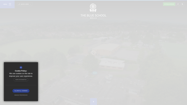 Screenshot of the The Friends Of The Blue Association Trust website