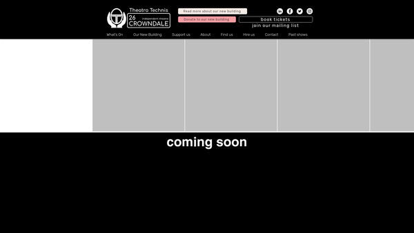 Screenshot of the Theatro Technis Company Limited website