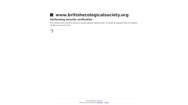 Screenshot of the The British Ecological Society website