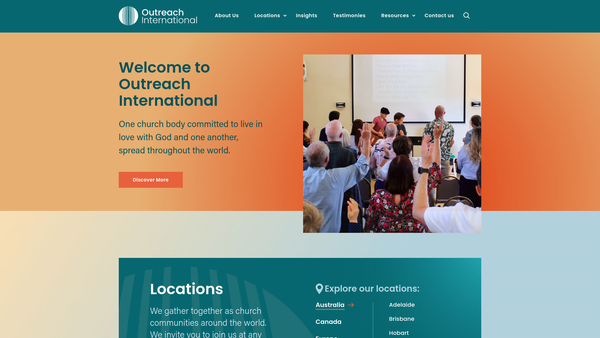 Screenshot of the London Outreach Church Community Trust website