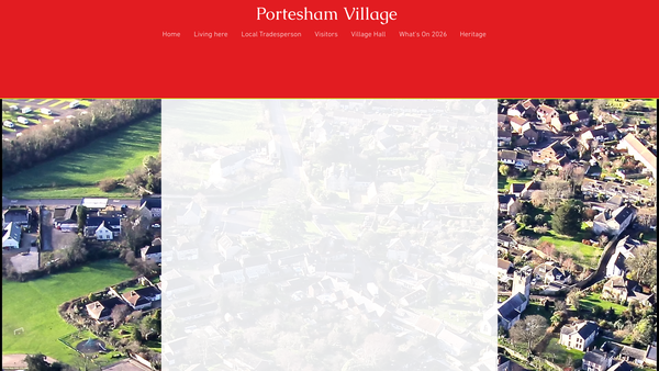 Screenshot of the Portesham Village Hall website