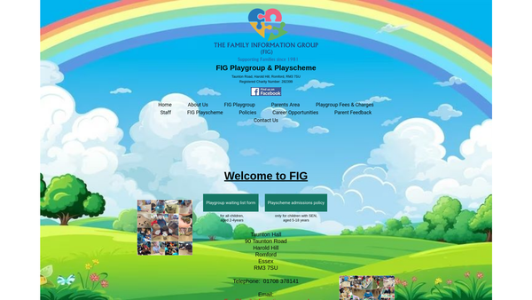 Screenshot of the The Family Information Group website