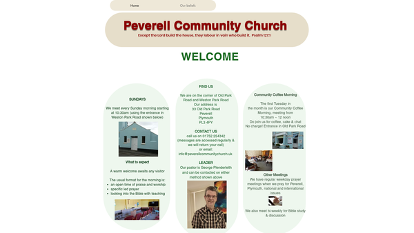 Screenshot of the The Outreach Trust website