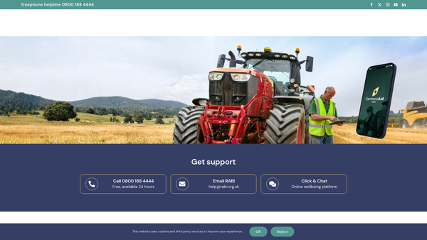 Screenshot of the John Iles Barnes Charity For Farmers And Their Widows website