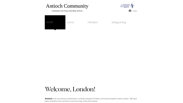 Screenshot of the The Antioch Community Trust website