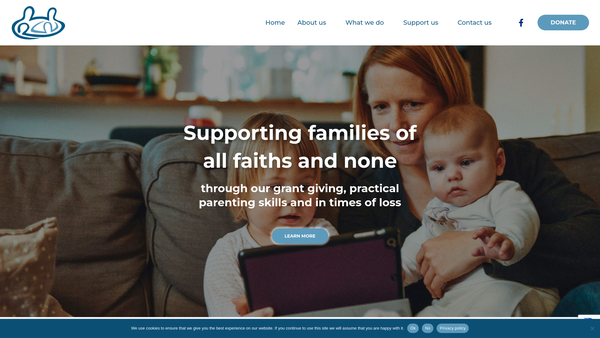 Screenshot of the Catholic Children's Society (Plymouth) website