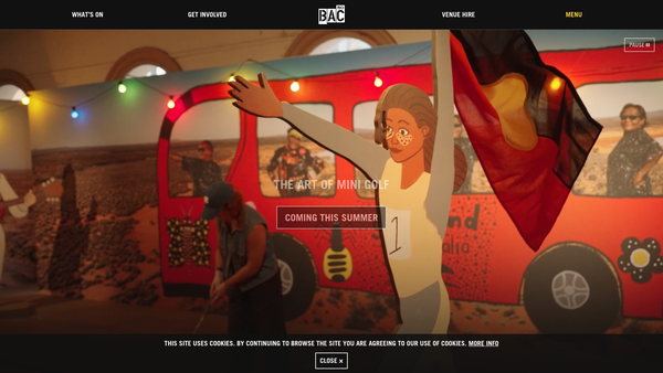Screenshot of the Battersea Arts Centre website