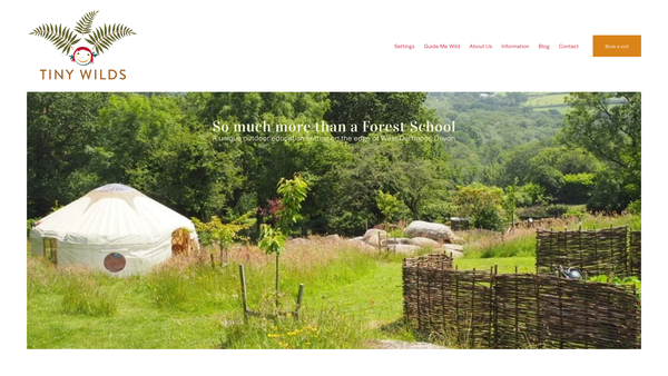 Screenshot of the Lilah's Wood website