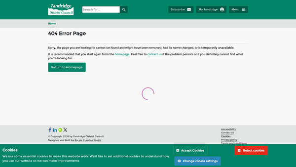 Screenshot of the The East Surrey Museum website