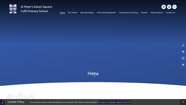 Screenshot of the The St Peter's Parents-Teachers Association website