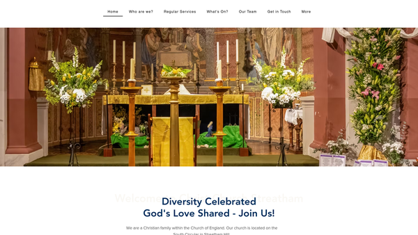 Screenshot of the The Friends Of Christ Church Streatham website