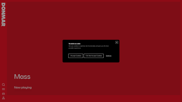Screenshot of the Donmar Warehouse Projects Limited website