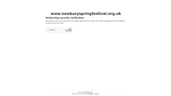 Screenshot of the Newbury Spring Festival Society, Ltd website