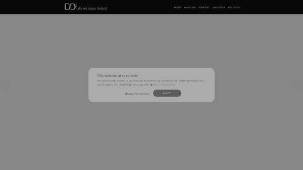 Screenshot of the The Friends Of Dorset Opera website