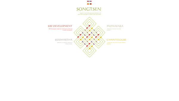 Screenshot of the The Kangyur Rinpoche Foundation website