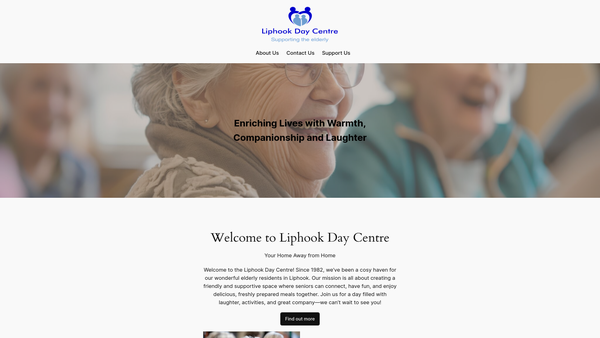 Screenshot of the The Peak Centre website