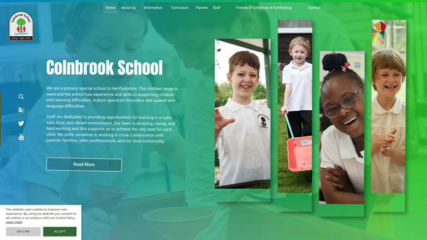 Screenshot of the Friends Of Colnbrook website