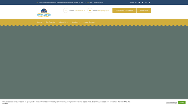 Screenshot of the International Muslim Movement website