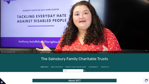 Screenshot of the The Jerusalem Trust website