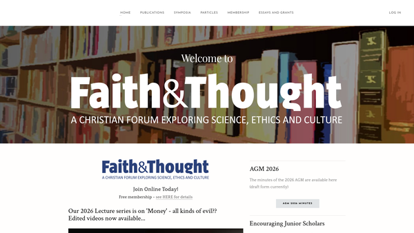 Screenshot of the The Victoria Institute Or Philosophical Society Of Great Britain website