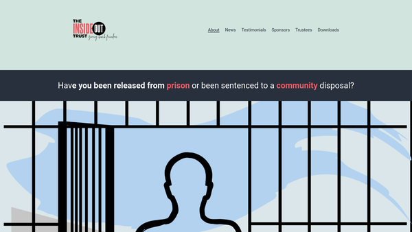 Screenshot of the The Inside Out Trust website