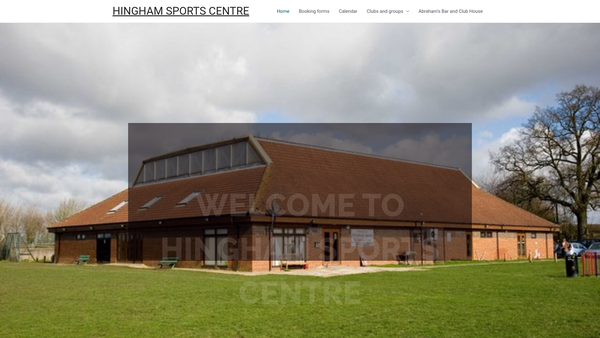 Screenshot of the Hingham Playing Field Association website
