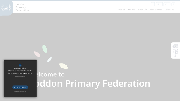 Screenshot of the Friends Of Loddon Primary Federation website
