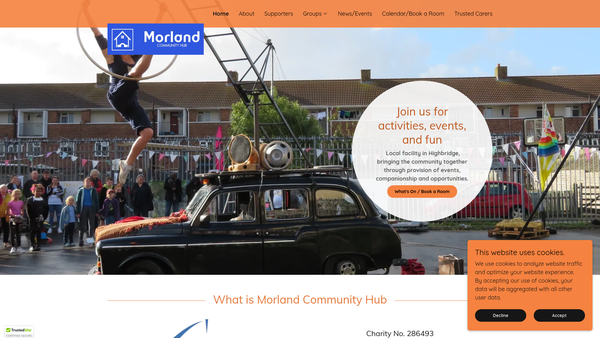 Screenshot of the Sedgemoor Community Partnership website