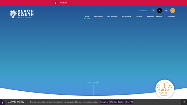 Screenshot of the Stoke Damerel Primary School Association website