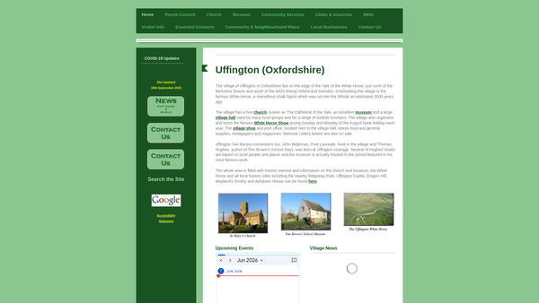 Screenshot of the The Jubilee Field website