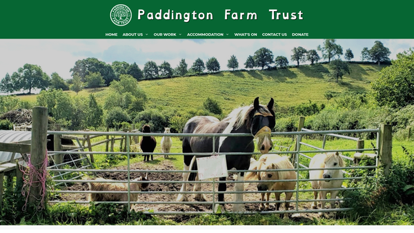 Screenshot of the Paddington Farm Trust Limited website