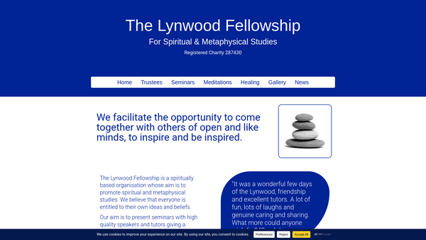 Screenshot of the The Lynwood Fellowship website