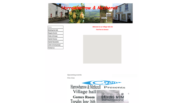 Screenshot of the Harrowbarrow And Metherell Community Association website
