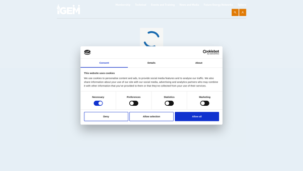 Screenshot of the Institution Of Gas Engineers And Managers History Fund website