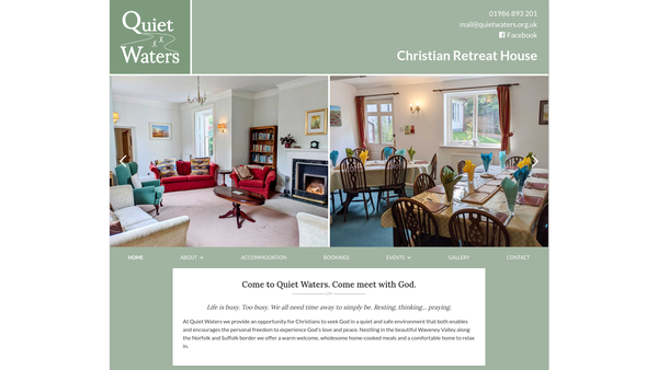 Screenshot of the The Anapauo Christian Trust website