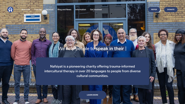 Screenshot of the Nafsiyat website