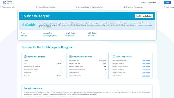 Screenshot of the The Frank Bond Trust Limited website