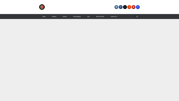 Screenshot of the The Holman-Climax Male Voice Choir website