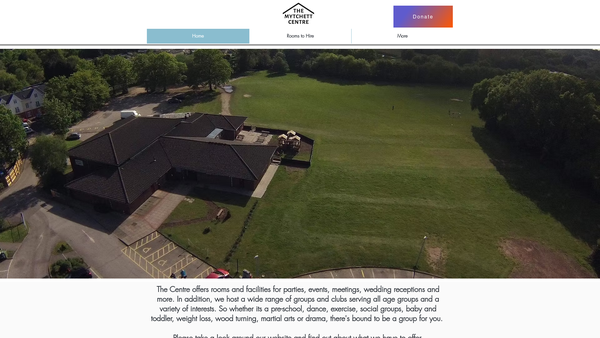 Screenshot of the Mytchett Community Association website