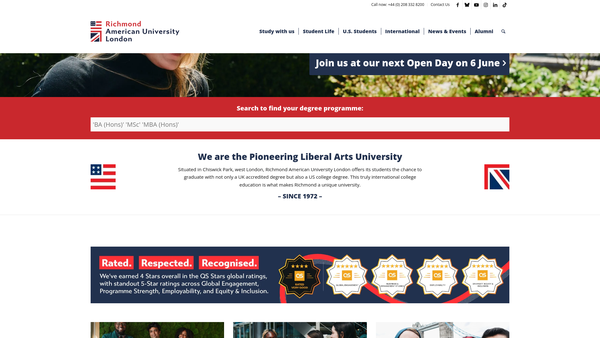 Screenshot of the Richmond Education Foundation website