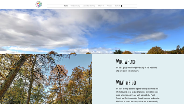 Screenshot of the Wooburn Residents' Association website
