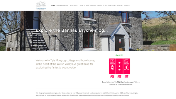 Screenshot of the Chichester Youth Adventure Trust website