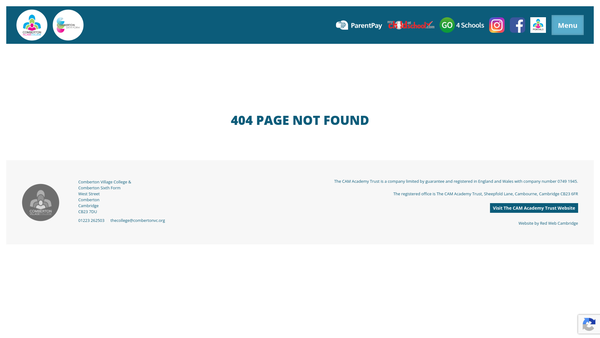 Screenshot of the Friends Of Cvc Trust Fund website