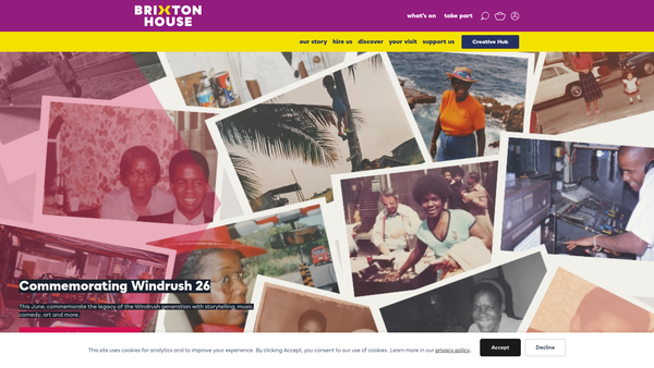 Screenshot of the Brixton House Limited website
